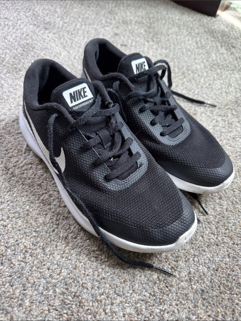 Nike Black and White Mesh Casual Sneakers